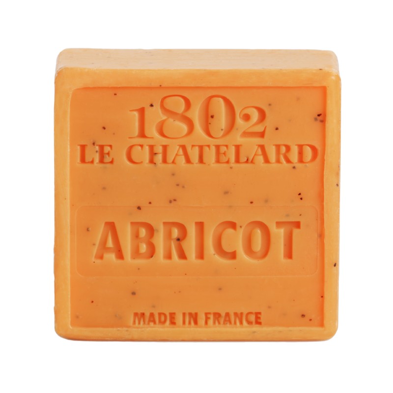 Le Chatelard 1802 - Savon carré sans huile de palme exfoliant - Abricot - 100 g