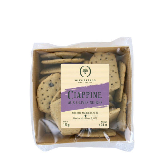 Mini Ciappine aux olives noires - 120 g