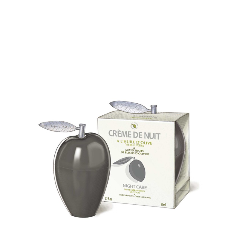 Une Olive en Provence - Crème de nuit anti-rides à l'huile d'olive - 50 ml