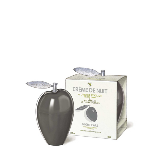 Une Olive en Provence - Crème de nuit anti-rides à l'huile d'olive - 50 ml