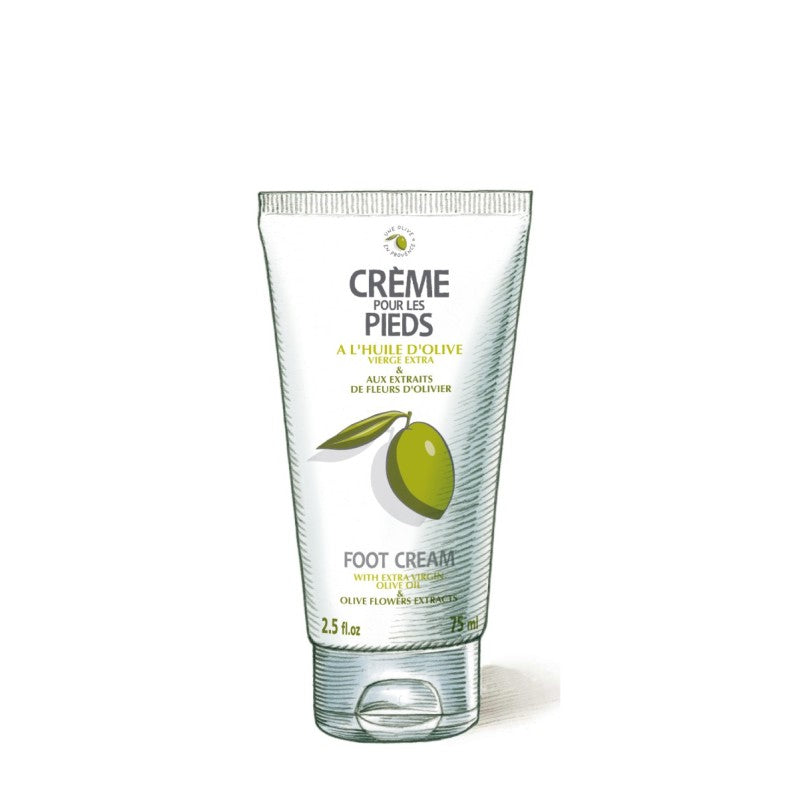 Une Olive en Provence - Crème pour les pieds à l'huile d'olive - 75 ml