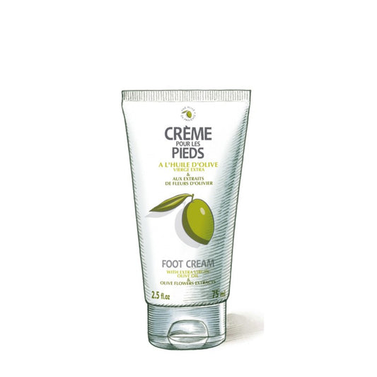 Une Olive en Provence - Crème pour les pieds à l'huile d'olive - 75 ml