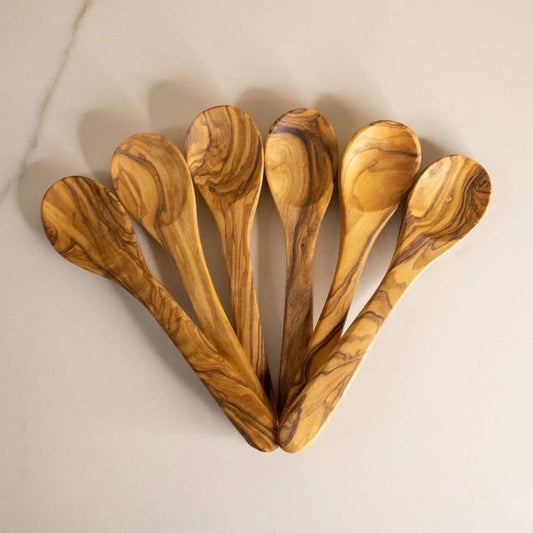 Cuillère à sel - Bois d'olivier - D8 cm