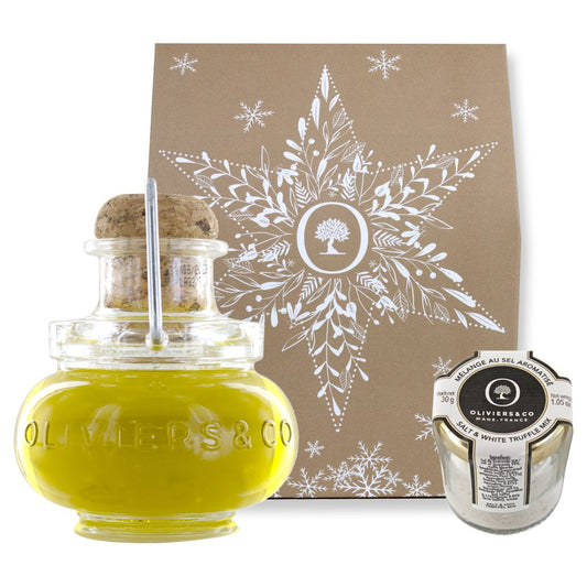 Duo huile d'olive & sel aromatisés - Truffe d'Alba - 80 g