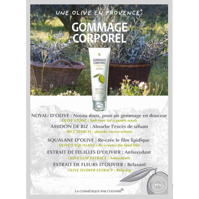 Une Olive en Provence - Gommage pour le corps à l'huile d'olive - 150 ml