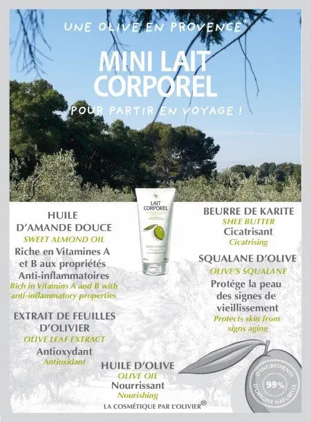Lait pour le corps à l'huile d'olive