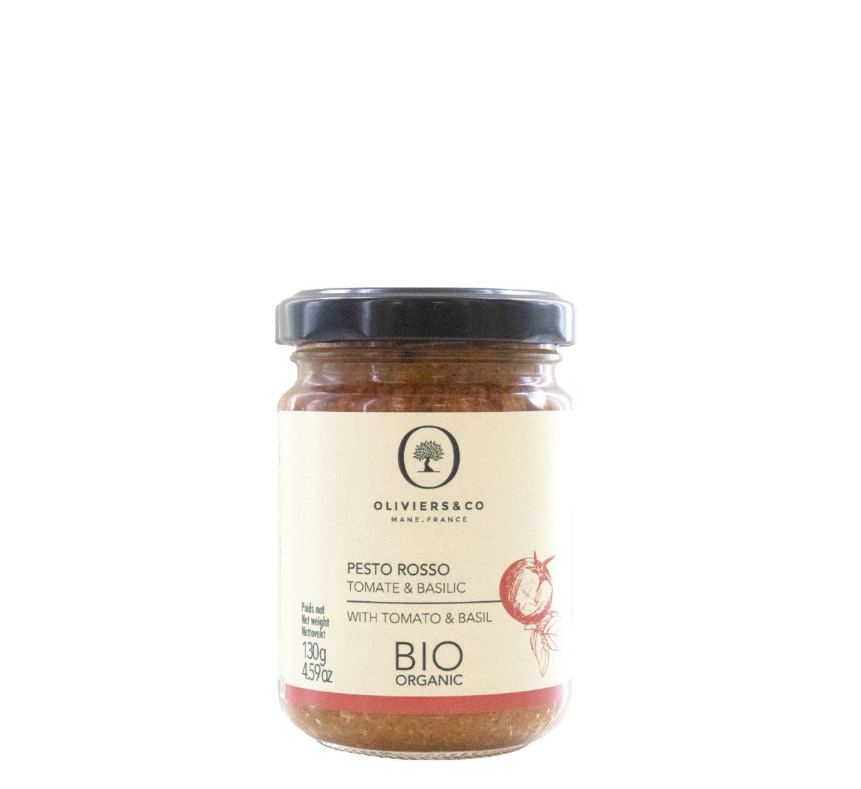 Pesto rosso - Bio - Tomates & basilic - 180 g