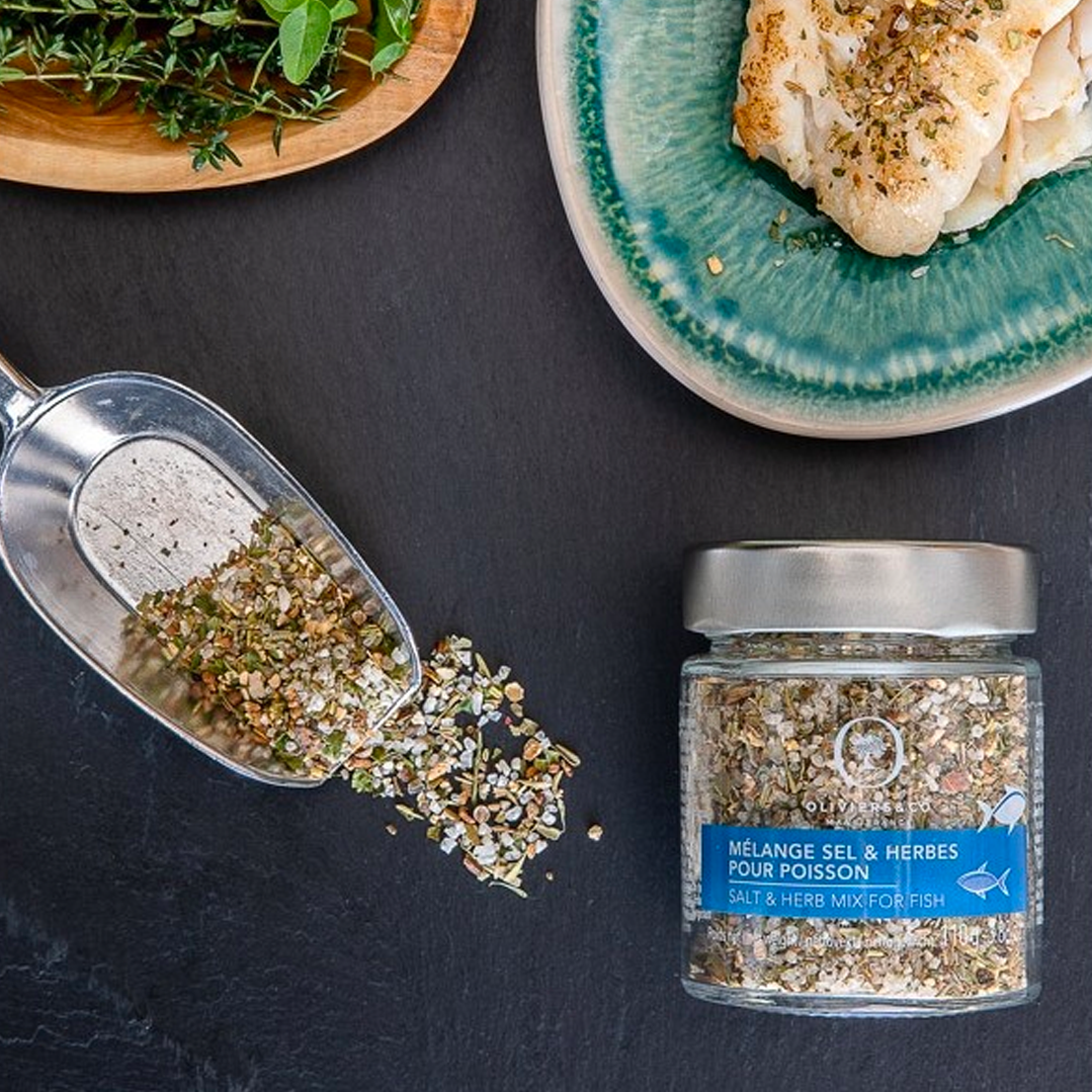 Mélange sel & herbes - Pour poisson - 110 g