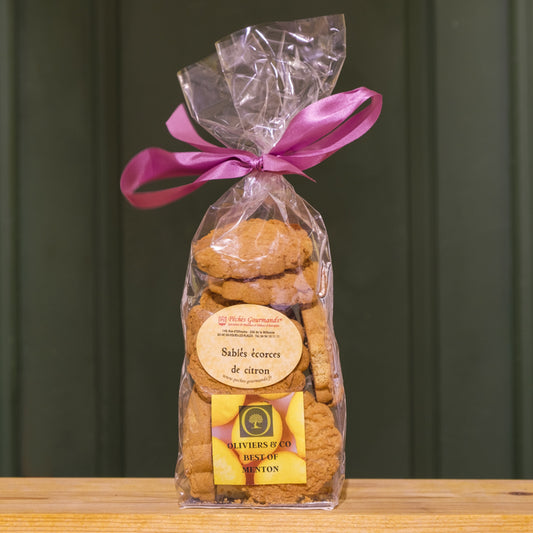 Péchés Gourmands - Biscuits à l'écorce de citron - 200 g