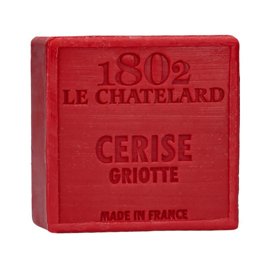 Le Chatelard 1802 - Savon carré sans huile de palme - Cerise griotte - 100 g