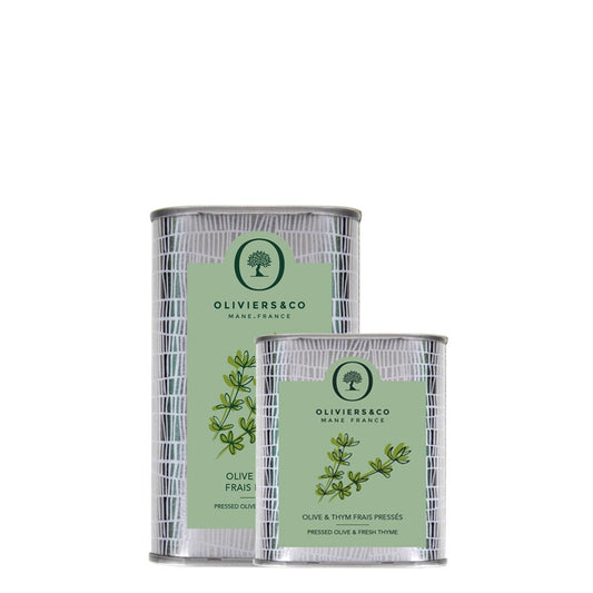Huile d'olive & thym frais pressés