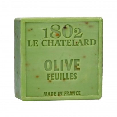 Le Chalelard 1802 - Savon carré sans huile de palme - Feuille d'olive - 100 g