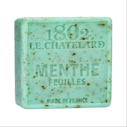 Le Chatelard 1802 - Savon carré sans huile de palme - Feuilles de menthe - 100 g